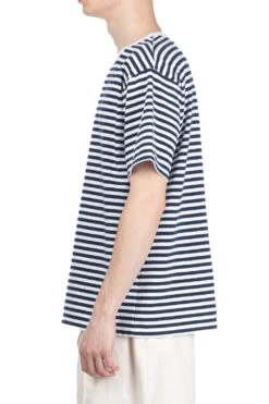 COOLMAX Stripe Jersey Tee - Navy X White -Modish Attire Store Nanamica COOLMAX Stripe Jersey Tee Navy x White SUHS425U NW 03 m