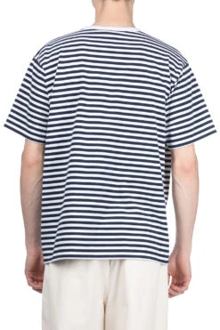COOLMAX Stripe Jersey Tee - Navy X White -Modish Attire Store Nanamica COOLMAX Stripe Jersey Tee Navy x White SUHS425U NW 04 m