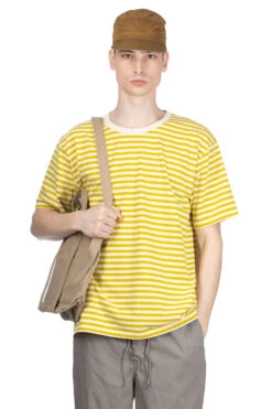 COOLMAX Stripe Jersey Tee - Yellow X Natural