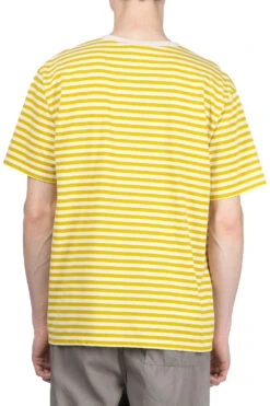 COOLMAX Stripe Jersey Tee - Yellow X Natural -Modish Attire Store Nanamica COOLMAX Stripe Jersey Tee Yellow x Natural SUHS425U YN 04 m