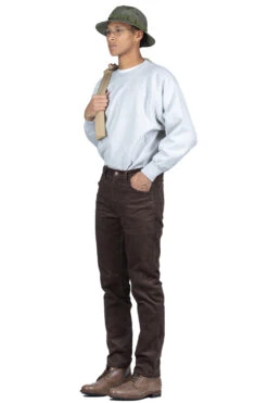 107 Corduroy Ivy Fit - Coffee Brown -Modish Attire Store OrSlow 107 Corduroy Ivy Fit Coffee Brown 01 0107W C52 08 m