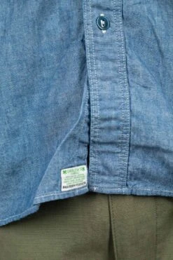 Chambray Work Shirt (Blue) -Modish Attire Store OrSlow Chambray Work Shirt Blue 01 8070 84 26