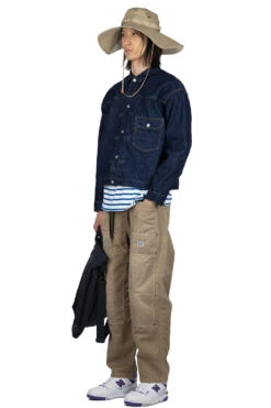 Type 1 40's Pleated Front Blouse - One Wash -Modish Attire Store OrSlow Type 1 40s Pleated Front Blouse One Wash 03 6011 81 noe 26 m