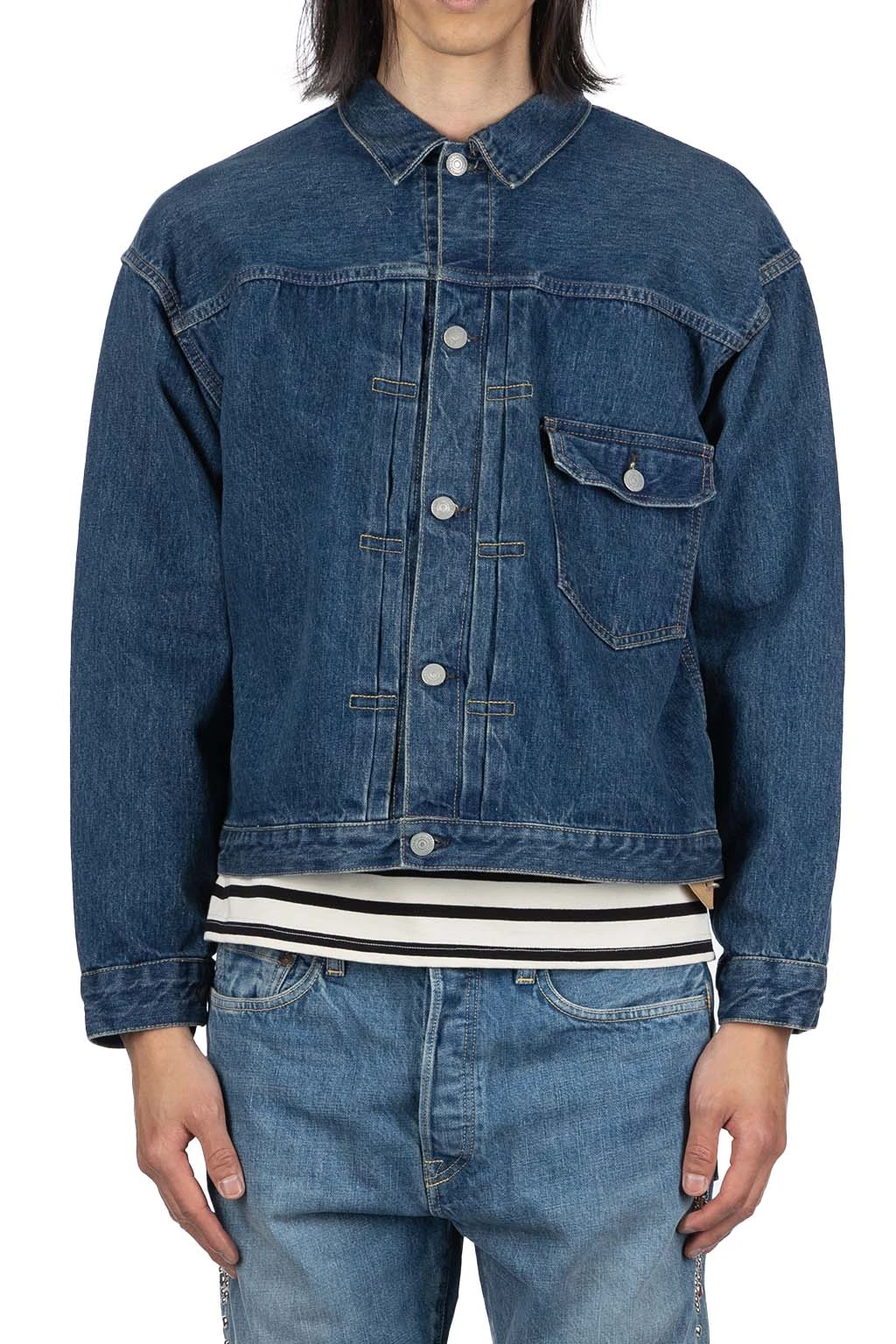 Type 1 40's Pleated Front Blouse Vintage Wash - Image 2