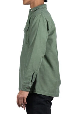 US Army Fatigue Shirt (Vintage Washed) - Green Used -Modish Attire Store OrSlow US Army Fatigue Shirt Vintage Washed Green Used 03 8045 216 03a