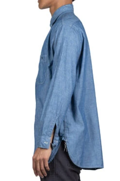 Vintage Fit Chambray Work Shirt -Modish Attire Store OrSlow Vintage Fit Chambray Work Shirt 03 V8070 84 ta 24
