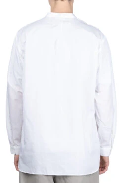 Band Collar Pullover Shirt - White -Modish Attire Store Still by Hand Band Collar Pullover Shirt White SH02241OS WH ta 04