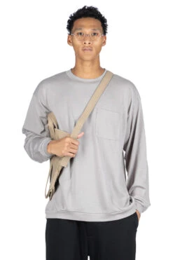 Front Page 10 Washable Wool LS Top - Grey
