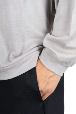 Washable Wool LS Top - Grey -Modish Attire Store Still by Hand Washable Wool LS Top Grey CS02233 GR 06