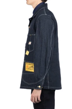 11oz Blue Denim Work Coat -Modish Attire Store Sugar Cane 11oz Blue Denim Work Coat SC14371 421 noe 03