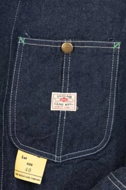 11oz Blue Denim Work Coat -Modish Attire Store Sugar Cane 11oz Blue Denim Work Coat SC14371 421 noe 06