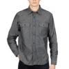 Black Chambray LS Work Shirt