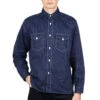 Fiction Romance 8.5oz Wabash Stripe Work Shirt - N. Navy