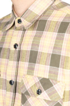 Fiction Romance Twill Check LS Work Shirt - Green -Modish Attire Store Sugar Cane Fiction Romance Twill Check LS Work Shirt Green SC29158 145 06