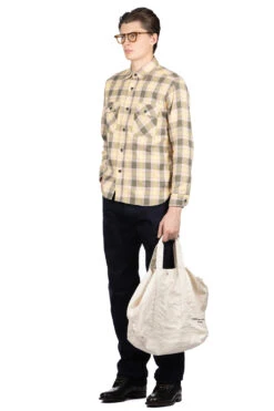 Fiction Romance Twill Check LS Work Shirt - Green -Modish Attire Store Sugar Cane Fiction Romance Twill Check LS Work Shirt Green SC29158 145 08