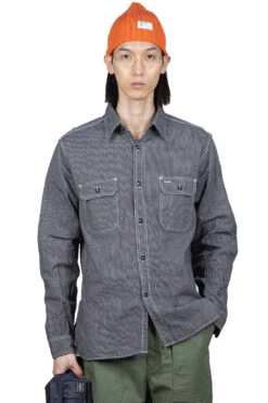 Jean Cord Work Shirt - Black