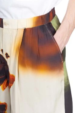 SILK ABOVE-THE KNEE SHORTS - Orange -Modish Attire Store TAAKK SILK ABOVE THE KNEE SHORTS Orange TA24SS PT036 OR 05 m