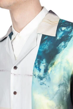 SILK OPEN COLLAR SHIRT - Green -Modish Attire Store TAAKK SILK OPEN COLLAR SHIRT Green TA24SS SH035 GN 05 m