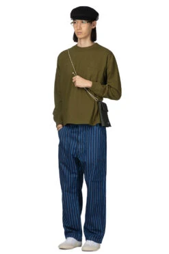 Bence Beach Long Sleeve T-Shirt - Khaki -Modish Attire Store Tigre Brocante Bence Beach Long Sleeve T Shirt Khaki TPO129TBC1 07