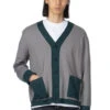 Cotton Old School Cardigan - Grey