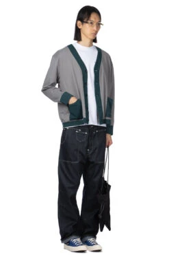 Cotton Old School Cardigan - Grey -Modish Attire Store Tigre Brocante Cotton Old School Cardigan Grey UJK56F3 08