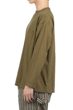 Venice Beach Long Sleeve T-Shirt - Khaki -Modish Attire Store Tigre Brocante Venice Beach Long Sleeve T Shirt Khaki TPO 64 TBC1 003