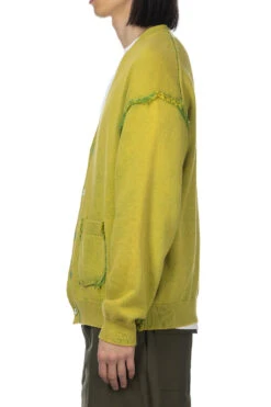 Reversible Washed Cardigan - Green -Modish Attire Store UNUSED Reversible Washed Cardigan Green US2437 002 13 m