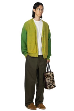 Reversible Washed Cardigan - Green -Modish Attire Store UNUSED Reversible Washed Cardigan Green US2437 002 23 m