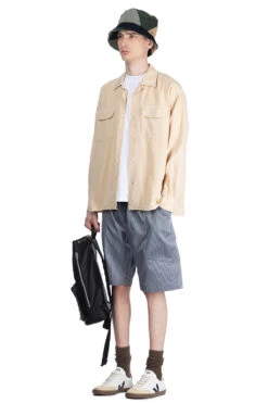 Round Flap Pocket Shirt - Cream -Modish Attire Store tss Round Flap Pocket Shirt Cream MT50MS01 07 m